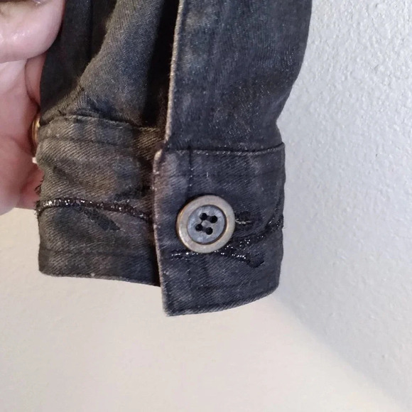 Coldwater Creek Denim Embroidered Jean Jacket - Picture 12 of 13